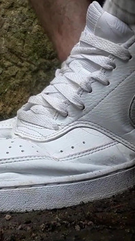 Мої білі туфлі та шкарпетки nike