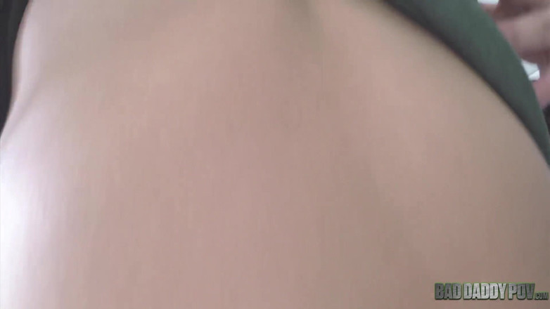 BadStepFamilyPov: His little chick sucks and rides his cock for some...