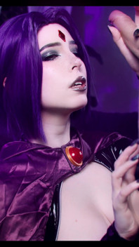 Teen Titans. Raven Gets Cumshot From Pussy to Mouth - Moliyredwolf