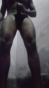 Delhi Hunk Boy Oiling Big Dick and Masturbating While No One in the Home