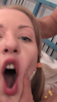 This Horny Honey Got Some Extreme Deepthroat! Teen 18yo