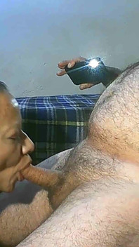 Cougar Cum Swallow - on Her Knees Sucking My Cock
