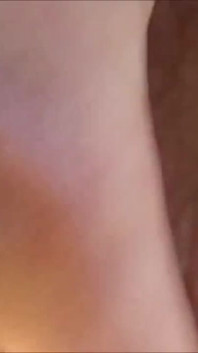 Horny brunette with big boobs masturbating outdoor