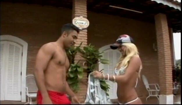 Latina Bang: Hot blonde Latina gets nailed by a fit stud on...