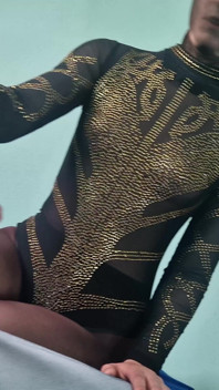 第一人称视角 Elena Clark Leotard 手淫