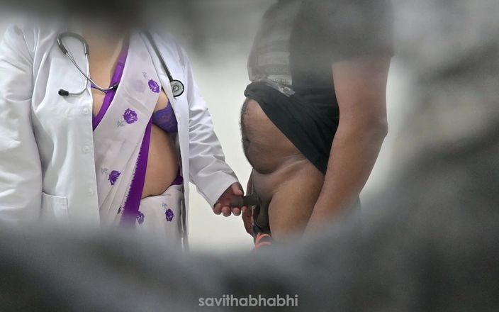 savithabhabhi: Gelukkige patiënt heeft een mooie dokter gekregen om zijn seksuele...