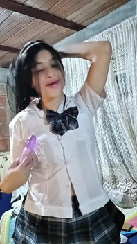 Beautiful Natural Girl with Big Tits Takes It All