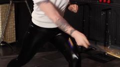 Thigh Caning Warmup & Judicial Caning of Submissive Mila