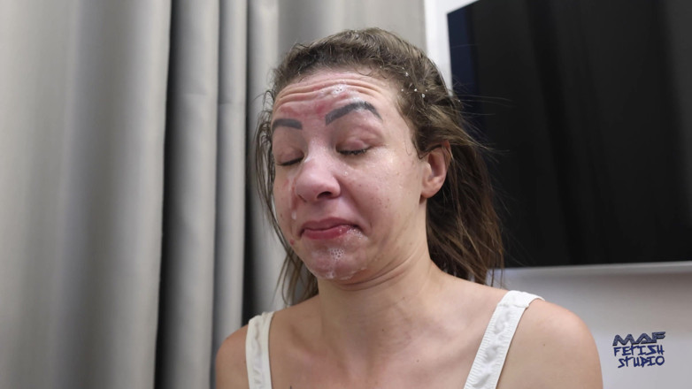 MAF fetish studio: Swallowing and Gagging with the Big, Perfect Breasts of the...