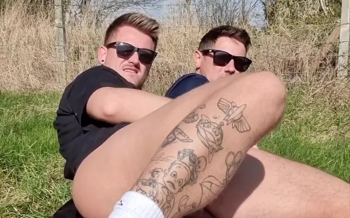 gaynaughtywelsh: Fucking My Chav Step Brother Bareback Outdoors in Woods