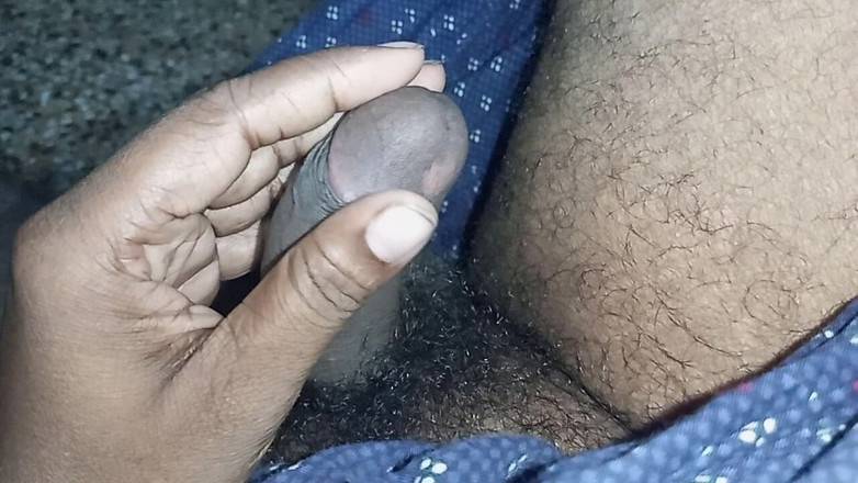 Sweet Indian cock: Indische grote pik jongen buitenshuis masterbate