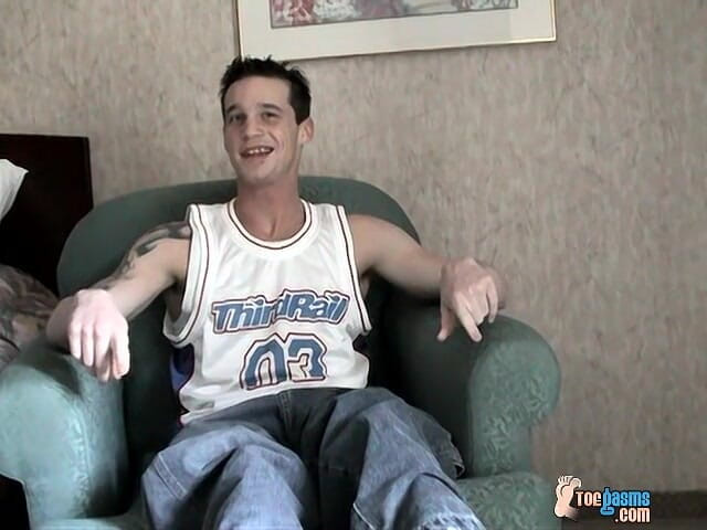 Toegasms: Pohledný Str8 foot milenec