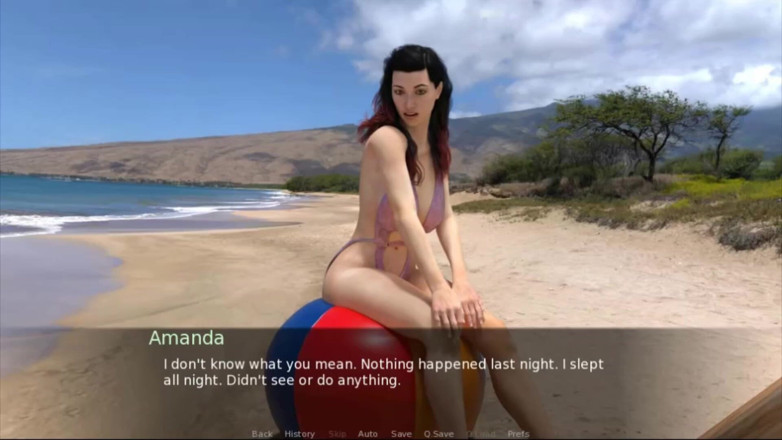 Visual Novels: Crise de la quarantaine, partie 14 - station balnéaire avec ados