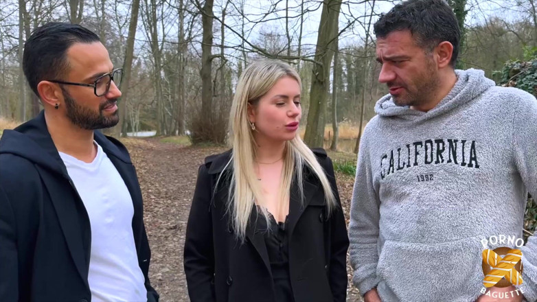 Porno Baguette: Georgia, Sexy Blonde, Gets Fucked by Two Cocks