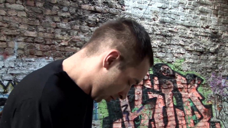 Backdoor Films: Amazing blonde teen is pleasuring dude's dong outdoors