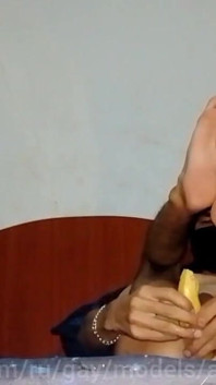 Banana Cucumber Fresh Juice Straight Into My Femboy Twink Ass