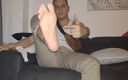 Tomas Styl: Chaussettes blanches longues (pieds latinos)