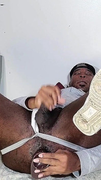 Football Whore Butt Fucking Hole Into a Creamy Mess with Thick Dildoes
