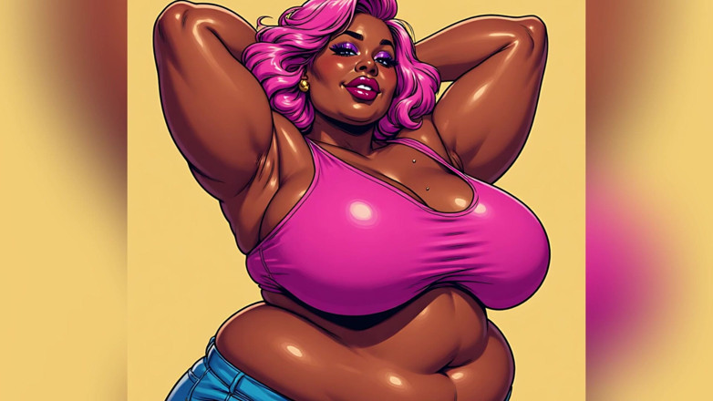 AI Porn: Femmes noires pulpeuses, art