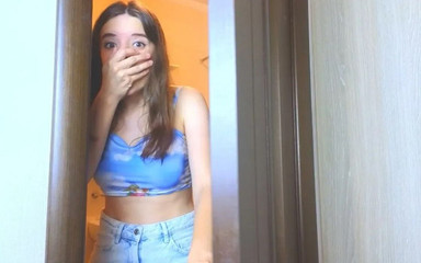 Thumbnail of She Held It All Day Now She Cant Hold Back