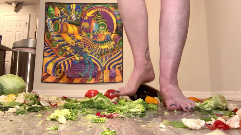 Peppermint Giantess: Taille 16, béguin pour les pieds avec des légumes
