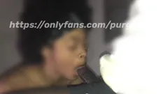 Pretty Little Redbone Sucking My Dick with Her Wet Mouth