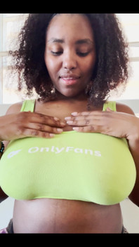 Preggo Lady Spit on Her Tits and Sucks on Them for You