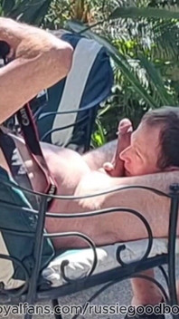 Stepdaddy Jay Taylor Gets Backyard Blowjob