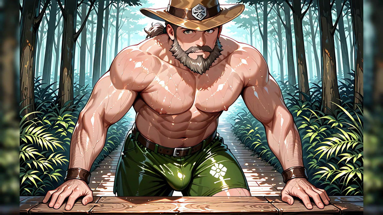 Erotic Man: Watak Ai dengan otot tanpa baju