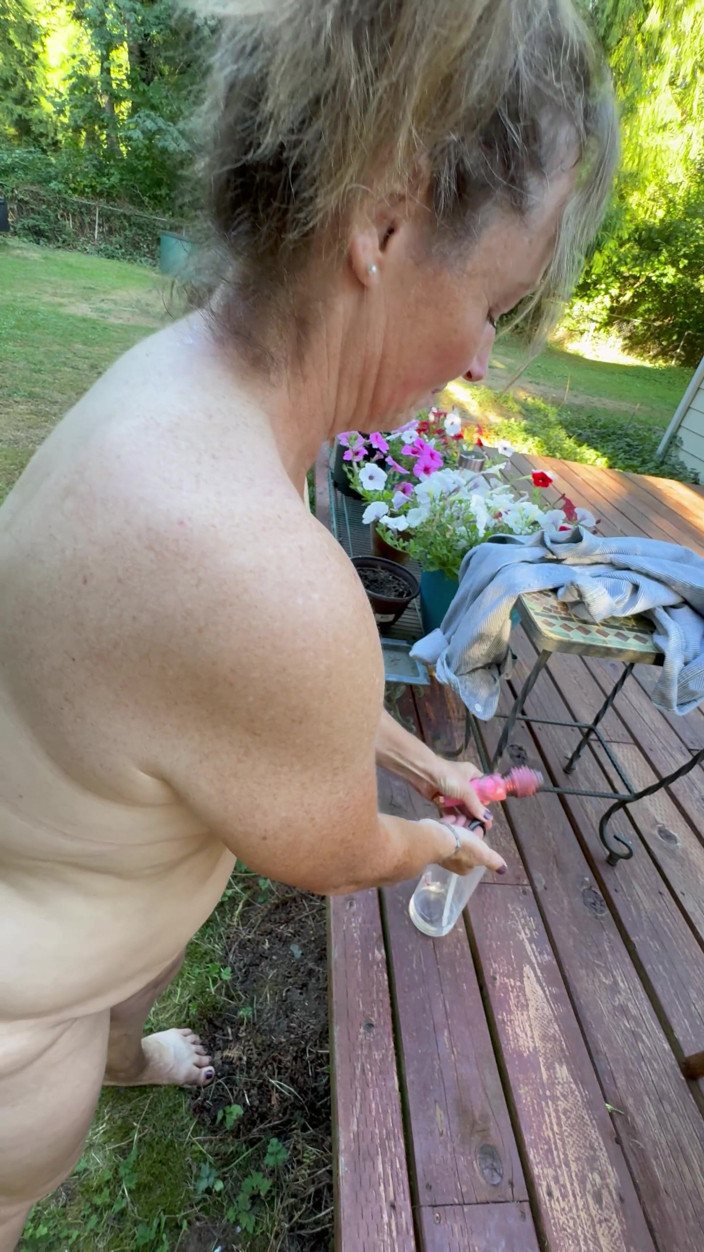 Bonewizzard69: Freckled Dirty Wife Gets Bent Over the Deck and Fucked...