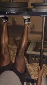 Me and My Homie Got in a Quick Biceps and Calves Workout After Vegas Won Last Night