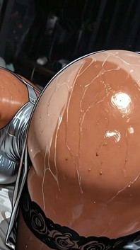 MILFに激しいアナルセックス - 彼女の肛門の奥深くで射精