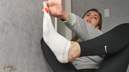 Goddess Lena: Stinky socks - you need them to cum