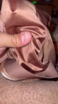 Culotte en satin brun