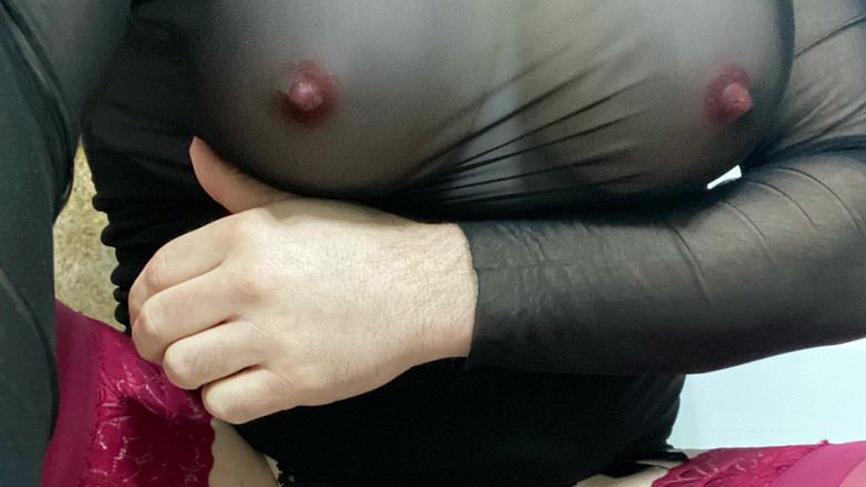 MadisonCD2025: Crossdressing trans compilation of slutty outfits and being a whore...