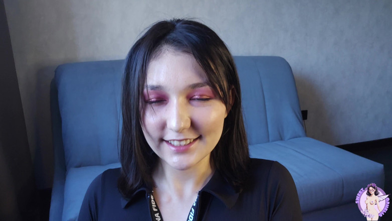Sweet Ophelia: A Student Seductively Undresses in Front of the Camera, Masturbates...
