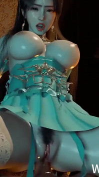 3D 쩌는 섹시한 코스프레 모델