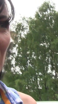 Brunette British Slag Loves a Risky Dirty Dogging Mission During the Day Time