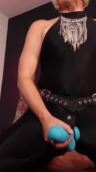 Helena Locke Wants You to Suck Her Big Blue Cock
