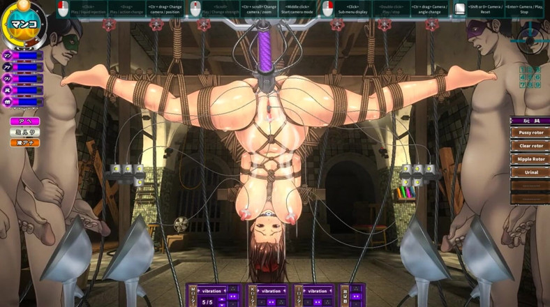 Cumming Gaming: Yushin no Hana, 음란한 속편 [인정사정 없는 헨타이 게임], ep. 2 끝없는 하드 관장과 시바리