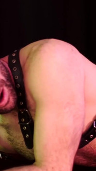 BEARFILMS - Huge tattooed bear barebacks adorable bearded cub