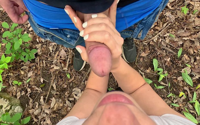 Aurora Luxe: Sucking Cock During a Hike - Hot Female POV Blowjob