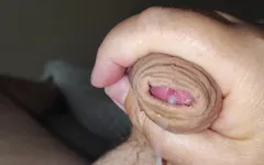 슬로우 모션 사정 클로즈업