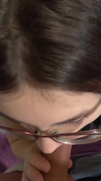 Nerdy Librarian Could Not Resist My Cock