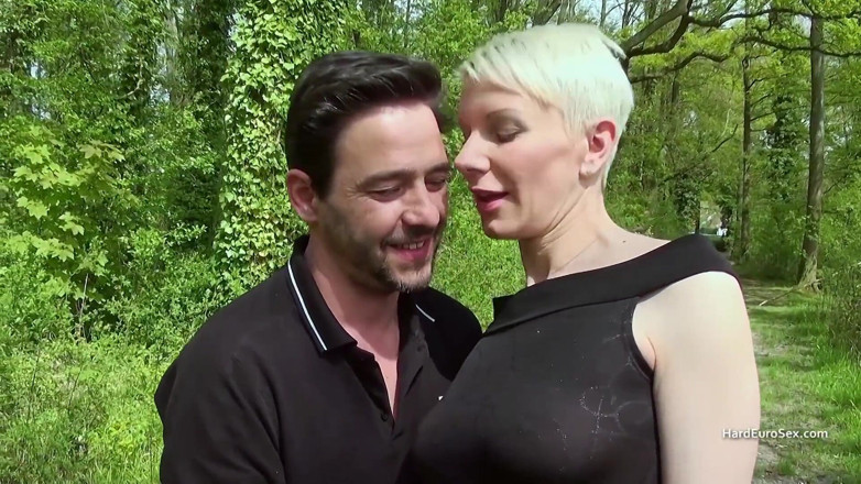 Hard Euro sex: Tall short haired milf takes a big cock up her...