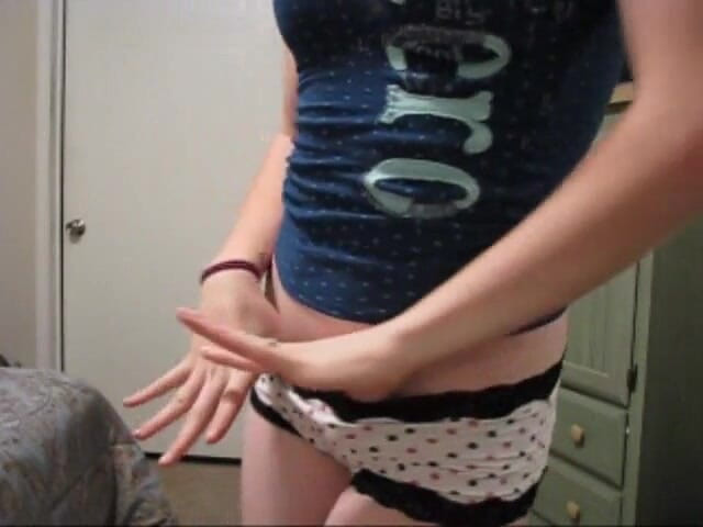 Femdom Austria: Teen shows off her panties