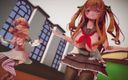 Mmd anime girls: Mmd r-18 аніме дівчата, сексуальний танцювальний кліп 258