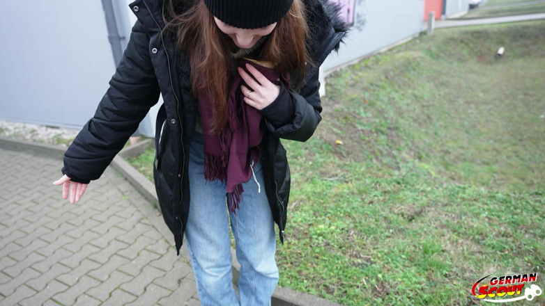 German Scout: German Scout - Flexible Ginger Teen Olivia Westsun at Pick up...