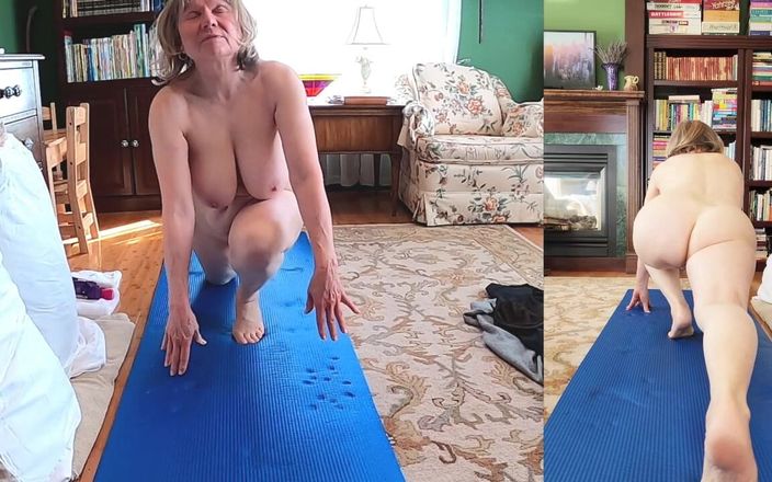 Marie Rocks, 60+ GILF: Yoga gilf se corre