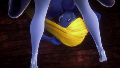 Wraith ward: Gargamel Smurfing Smurfette: Smurf Parody